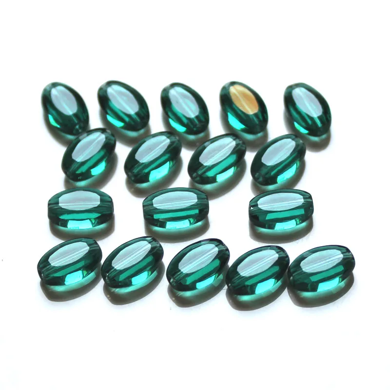 

100pcs/lot Multi Colors Flat Oval Beads 9x6mm crystal Glass beads DIY jewelry findings AAA Grade StreBelle Beads