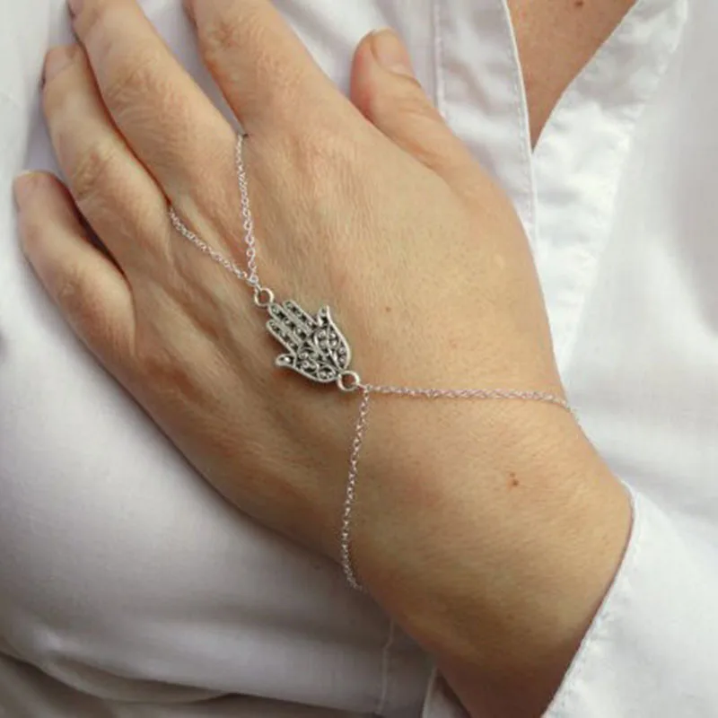 Женский браслет металлический ручной работы с нитью лето 2018|Цепочки и браслеты| |