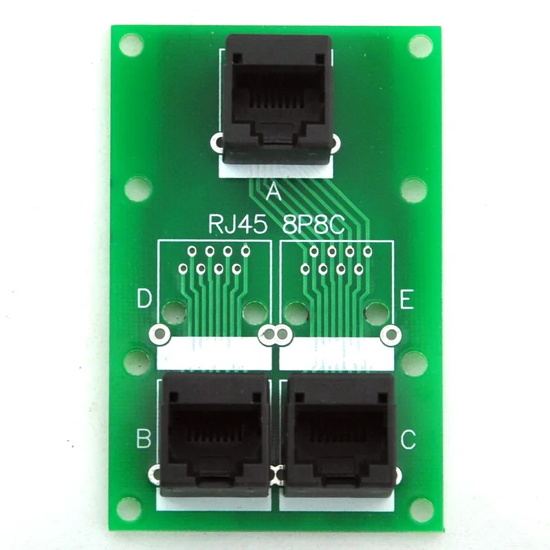 RJ45 8P8C 3 разветвитель для разъема DIN рейка крепление Интерфейс модуль.|module|module rj45 |