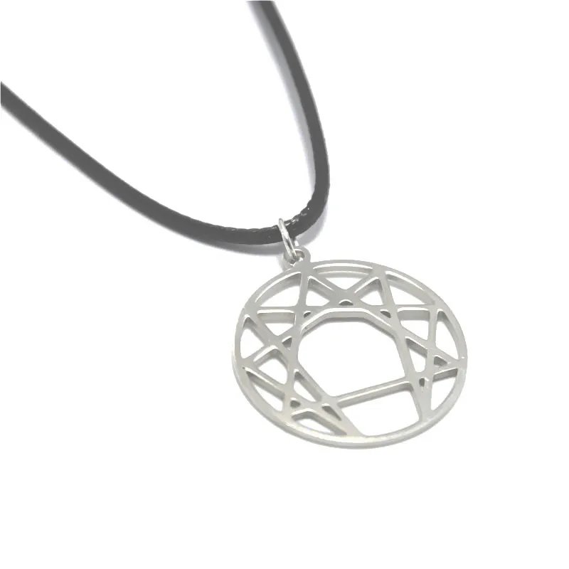 necklace1 12 шт./партия, энеграмма персонального символа, Очаровательное ожерелье, четвёртый способ, логотип, брелок-браслет, Закладка - Окраска металла: necklace1