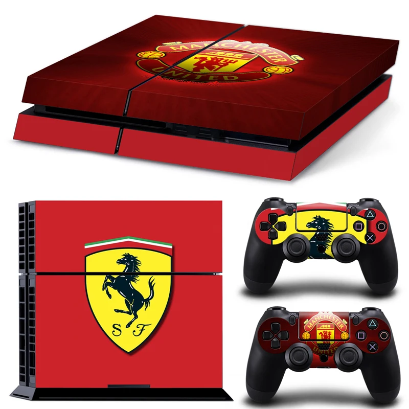New Play Station 4 игры кулон со стрелками скины наклейки на геймпад с Кепки Ferrari Стиль
