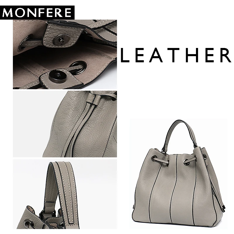 MONFERE Марка Натуральная кожа сумка съемный вкладыш Лоскутная мешок роскошные