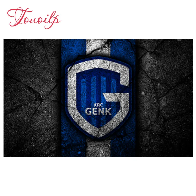 TPOUOILP 5d Сделай Сам Алмазная вышивка из квадратных и круглый футбольный бейдж