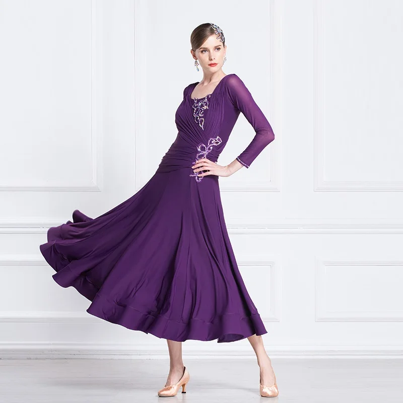 Женское платье для бальной комнаты стандартное танцевальное танцевальные