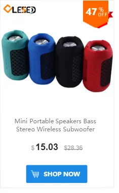 Портативный Bluetooth динамик беспроводной стерео динамик s бас громкий динамик сабвуфер Колонка Поддержка TF карта AUX MP3 Play для телефона ПК