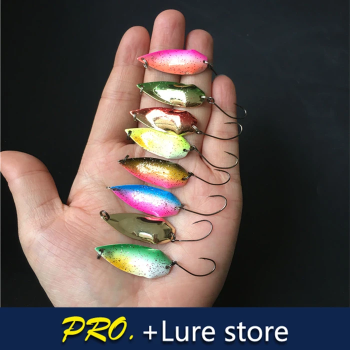 16 шт. медная приманка в виде ложки для ловли окуня металлические приманки жесткие