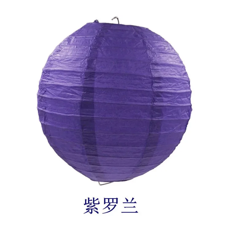 violet " 6" " 10" 1" 14" 1" Китайский бумажный фонарь подвесной Lampion бумага с пожеланиями светильник шар лампа Свадебная вечеринка DIY украшение дома - Цвет: violet