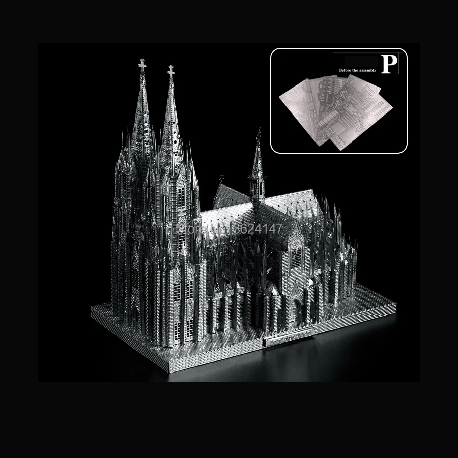 Великая немецкая архитектурная система Кельнского собора 3D головоломка