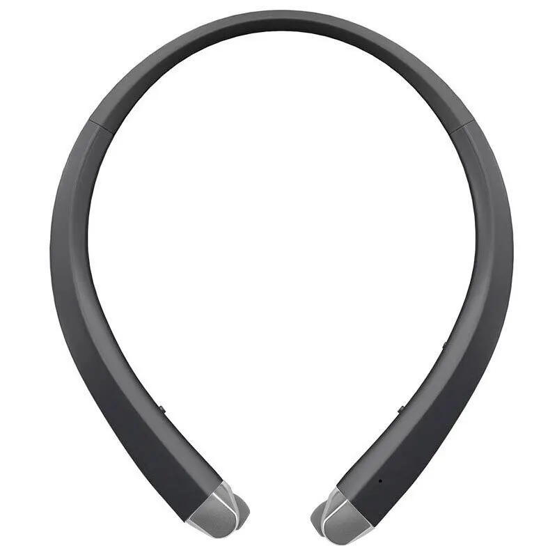 Портативный ожерелье с Bluetooth Спорт стерео беспроводной гарнитура Мода средства ухода за кожей Шеи висит наушники для спортивный бег музыка Handsfree HBS910 - Цвет: Черный