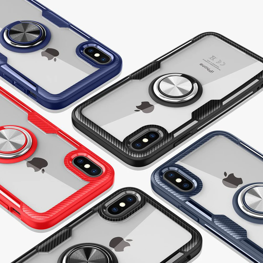 Utoper Case For iphone 7 Plus 360 Shockfproof Armor Ring Cover Coque XS Max 6 6S 8 X XR 10 Magnetic |