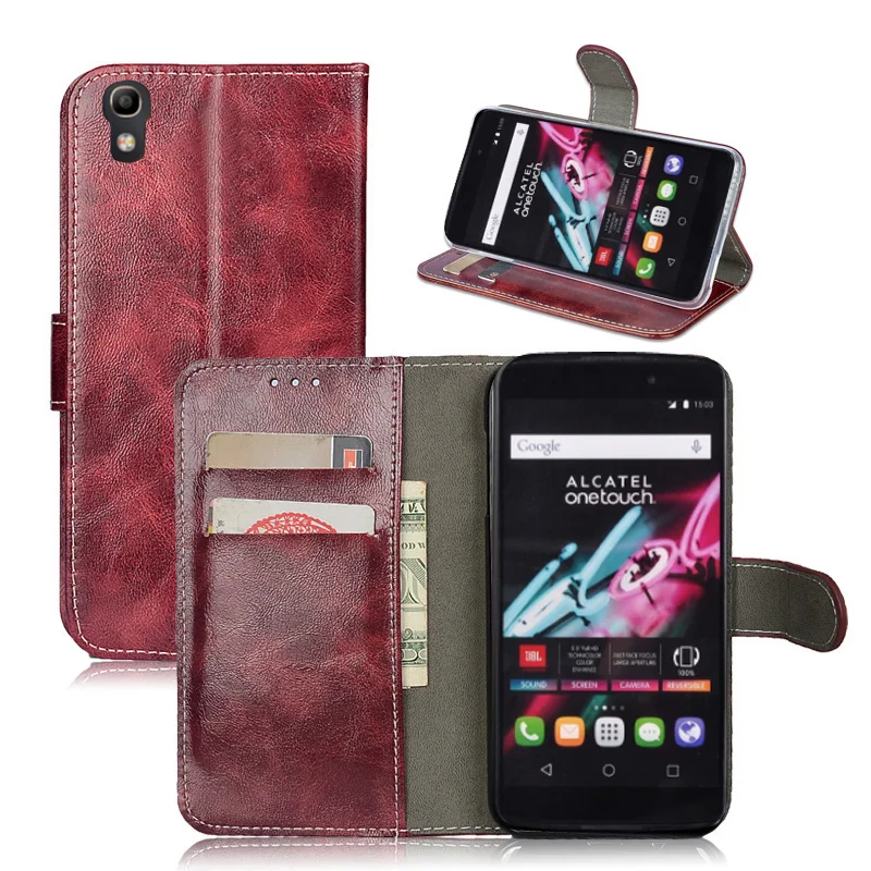 Высокое качество масло воск кожаные чехлы для bluboo S8 чехол Flip Book глянцевая крышка