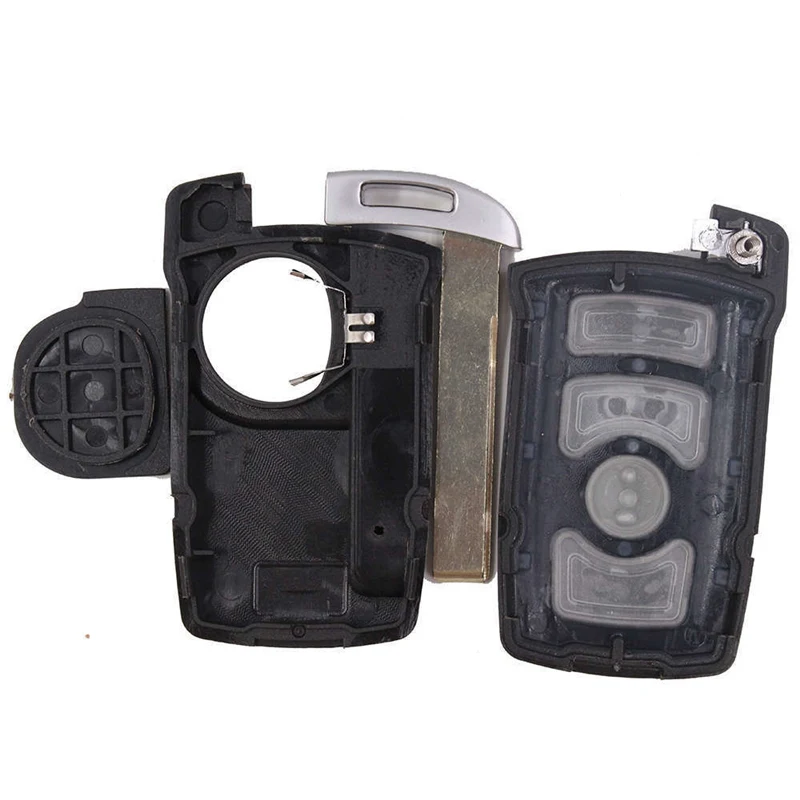 KEYECU 4 кнопки Fob чехол дистанционный ключ с маленьким ключом для BMW 7 серии E65 E66 E67 E68