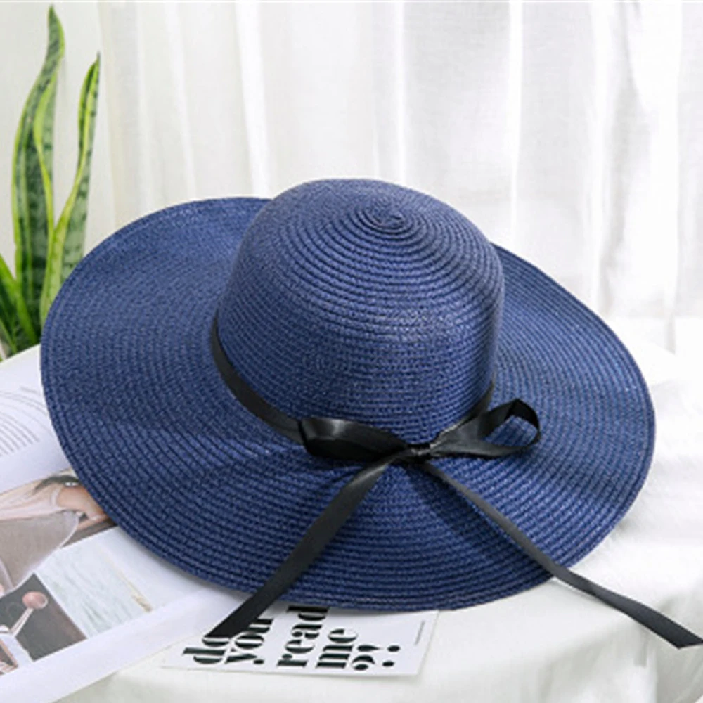 Летняя соломенная шляпа с широкими полями хлопковые шляпы модная Солнцезащитная