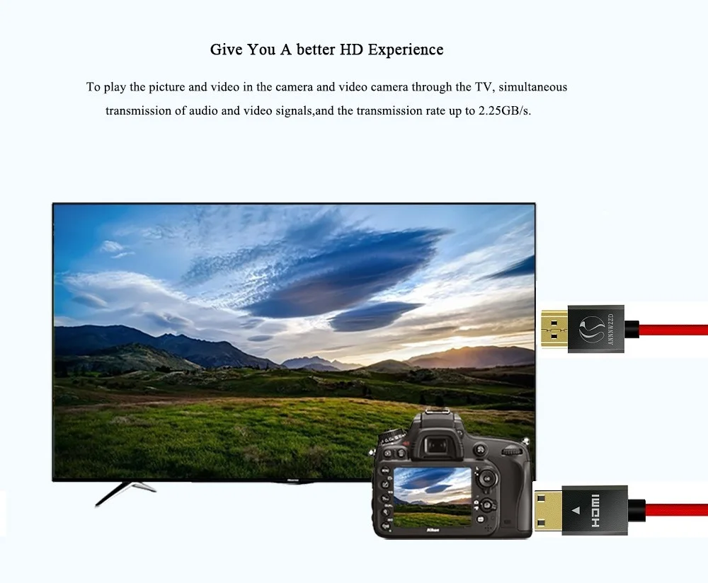 Annwzzd Mini HDMI-HDMI кабель 1 м 2 м 3 м 5 м Папа-папа 1,4 в 1080P для планшета видеокамеры MP4 Mini HDMI кабель