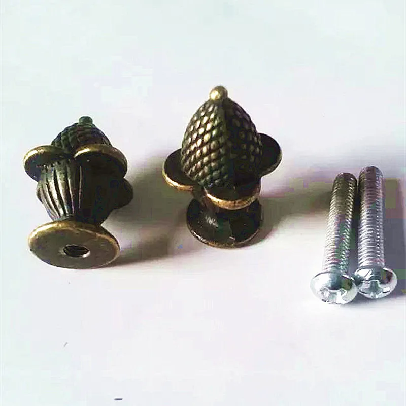 Оптовая продажа маленькая ручка для ящика в античном стиле клубники из сплава