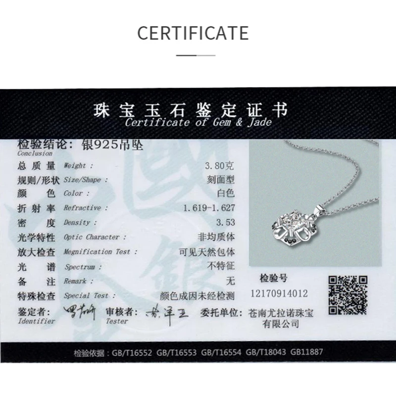 Женское ожерелье из серебра 3 8 пробы 100% г|silver 925 jewelry pendants|pendant necklacenecklace pendant women |