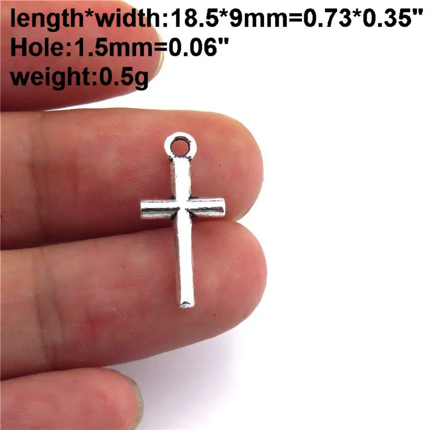 No61-20pcs 21714 простые подвески в виде креста и крыльев Иисуса, винтажные подвески из серебра/золота, ручная работа, сделай сам, ожерелье No49-71 - Окраска металла: No61-20pcs