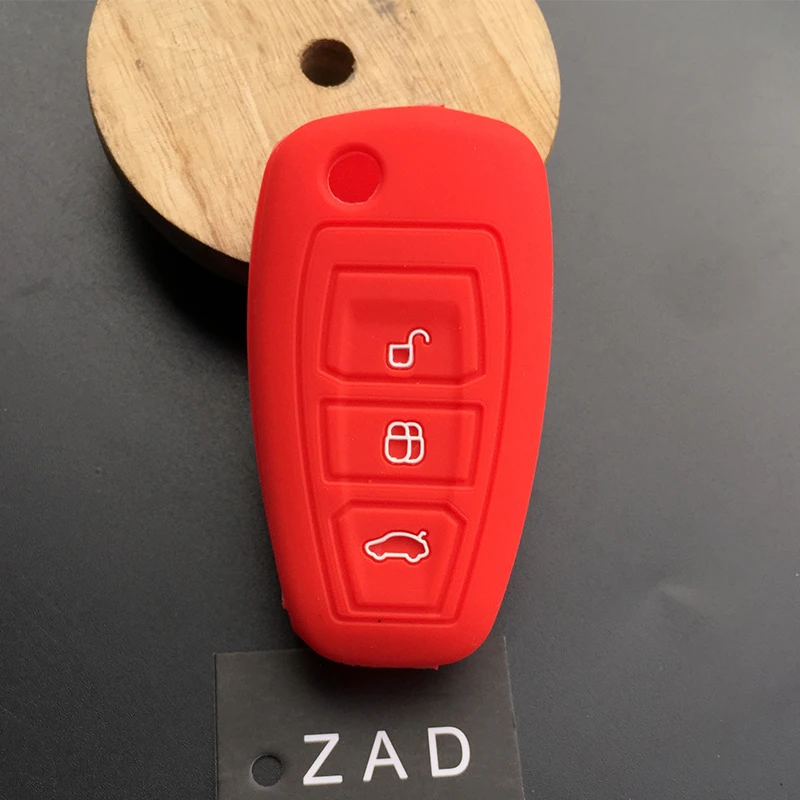 ZAD силиконовый резиновый чехол для автомобильного ключа ford focus st Fiesta Ecosport Ranger Escape