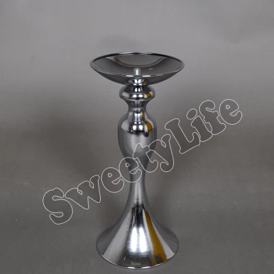 

30cm/11.8" wedding table candlestick T-stage road guide Wedding road lead Silver mermaid candle stick 10pcs/lot