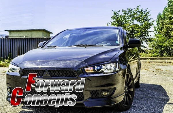 

FOR 2008-2017 LANCER ES GTS EVOLUTION X 10 JDM HEADLIGHTS EYEBROWS EYELIDS