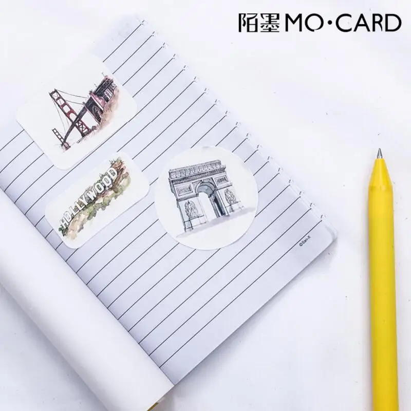 1 коробка Декоративные самоклеящиеся наклейки для путешествий по всему миру|stickers