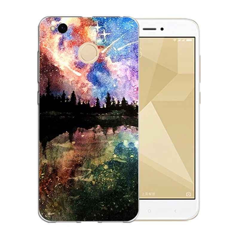5.0 inch For Xiaomi Redmi 4X Case Soft TPU Starry Sky Pattern Back Cover Silicon Mobile Phone Protect Crystal Shell |