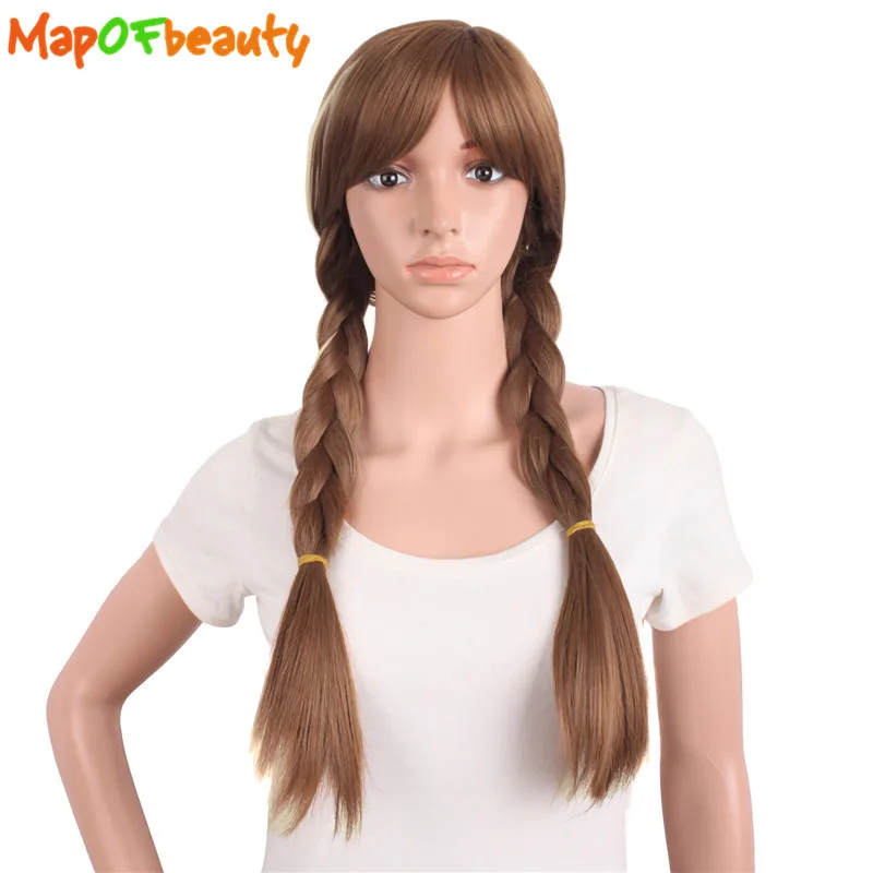 MapofBeauty 28 &quotдлинные парики для косплея плетеная Женская прическа смешанный