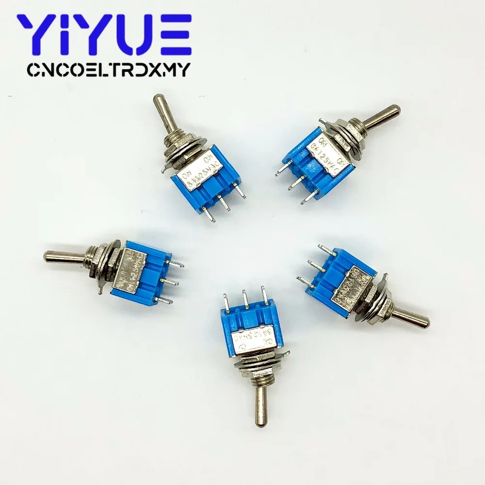 5pcs MTS-202 DPDT Switch 6A 125V AC 6-Pin ON-ON Mini Toggle Switches For Switching Lights Motors | Обустройство дома