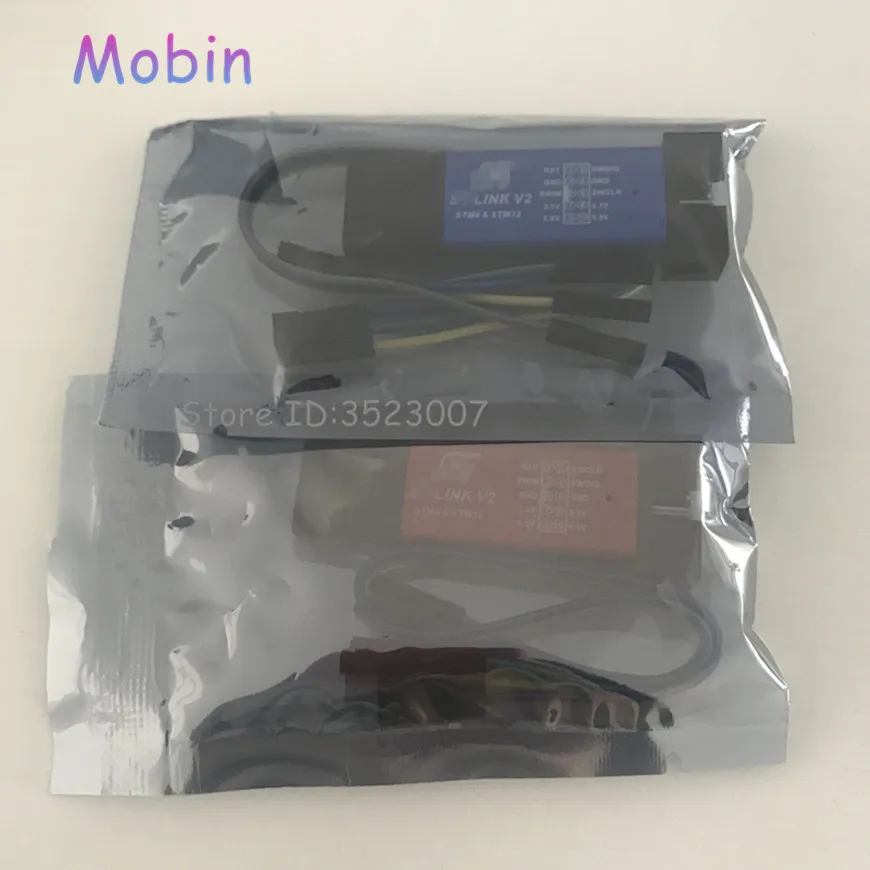 10 шт./лот ST Link V2 stlink mini STM8STM32 STLINK симулятор загрузки программирования с крышкой
