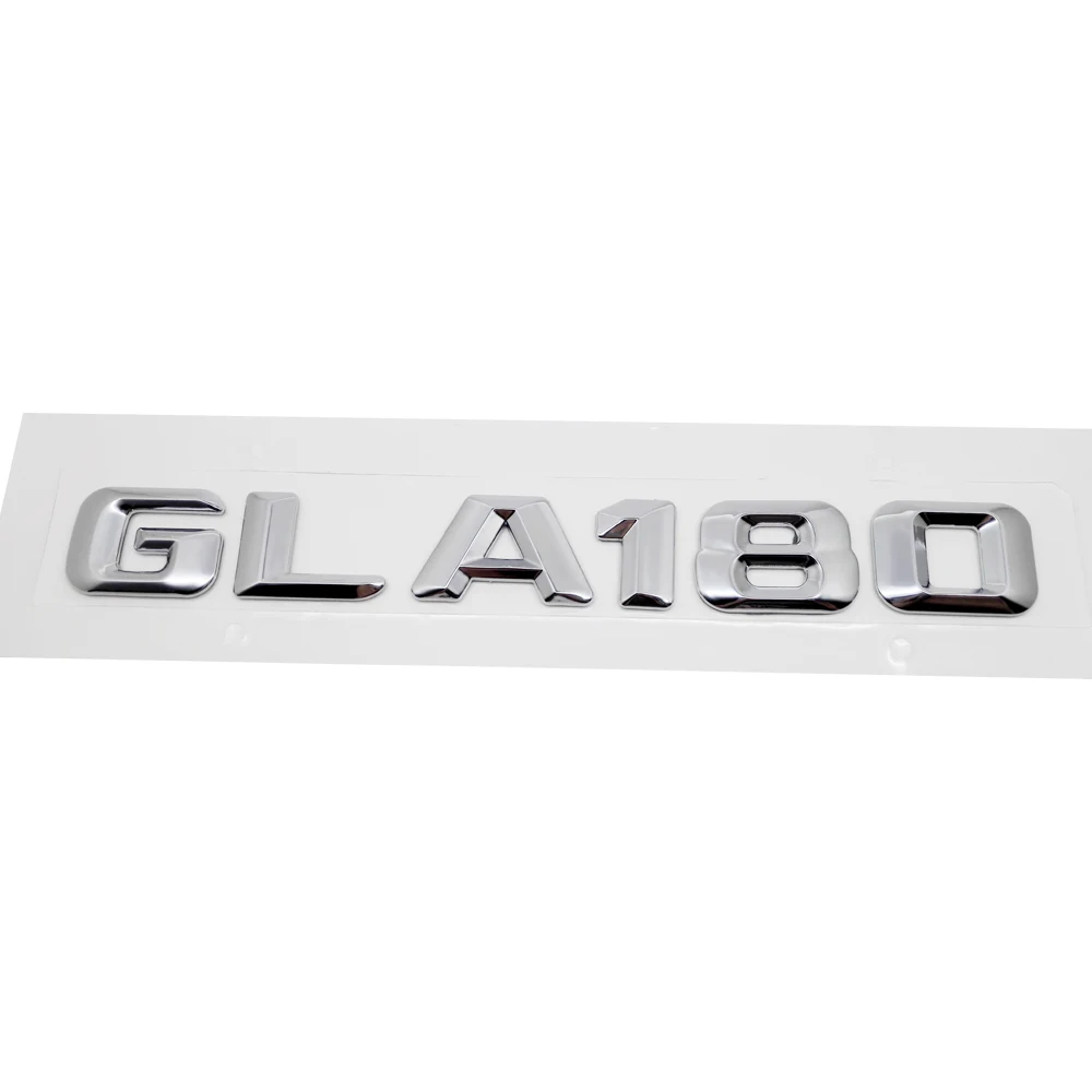 GLA180 GLA45 GLA180 GLA200 багажник задний бампер цифры буквы значок эмблема, логотип, наклейка для Mercedes Benz GLA класс AMG W156 аксессуары - Название цвета: GLA180