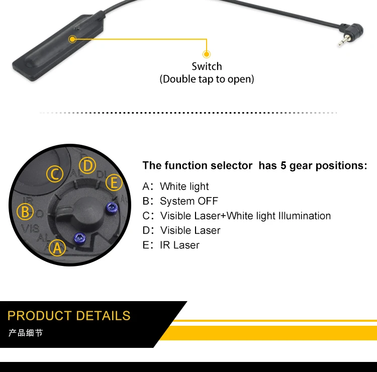 ActionUnion Тактический PEQ-15 Батарея коробка UHP LED белый фонарик+ красный лазерный прицел ж/IR линзы AN/LA-5C /PEQ 15 для страйкбола