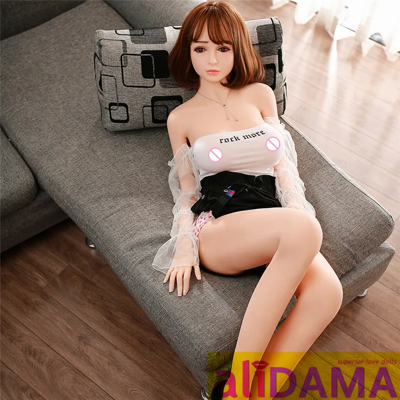 ALIDAMA 158 см (5 18 футов) японская большая грудь TPE аниме секс кукла стройное тело