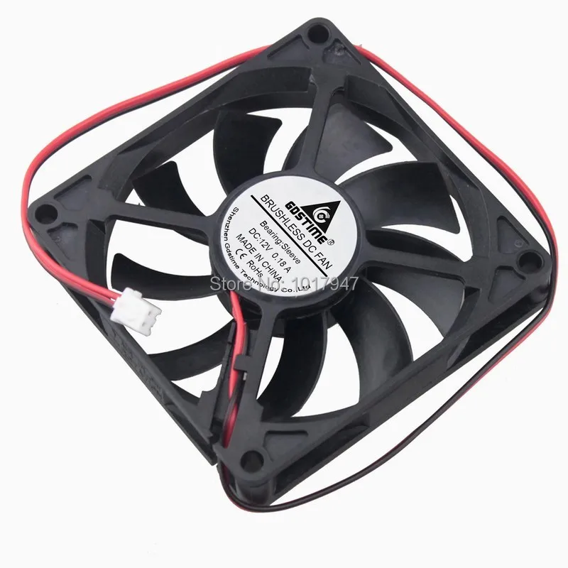 20 штук в партии Gdstime DC 12 В 2Pin 8 см 80 мм x 15 8015 Бесщеточный Охлаждающий вентилятор|fan