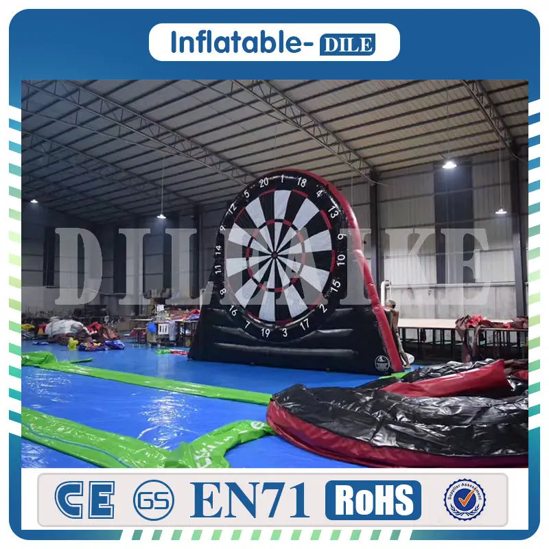 

Free shipping 3m/4m/5m high inflatable foot darts,dart game,giant inflatable football soccer dart board
