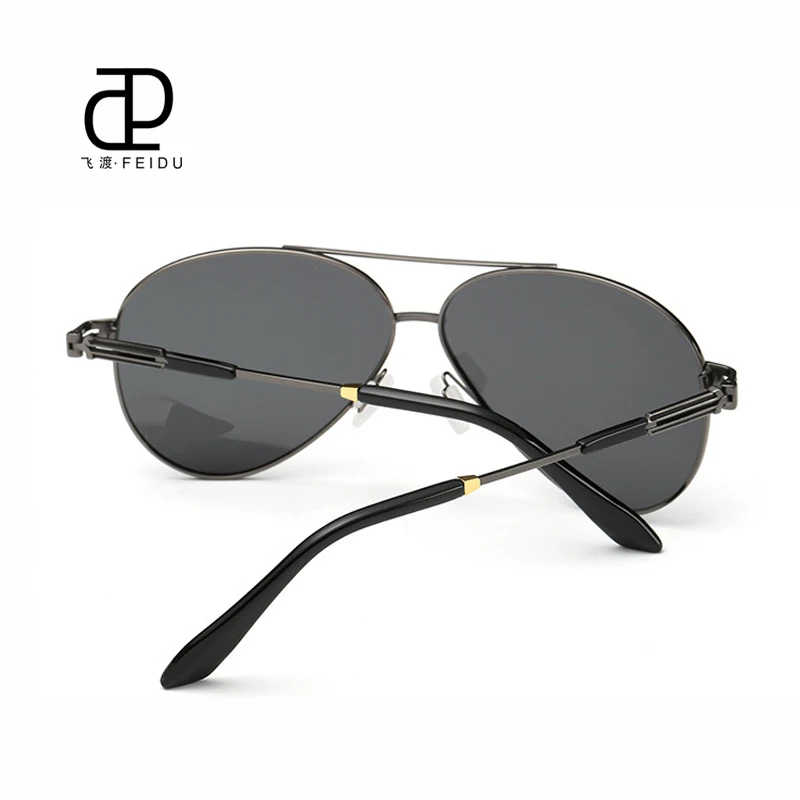 Бренд FEIDU 2016 дизайнерские солнцезащитные очки для мужчин поляризационные UV400