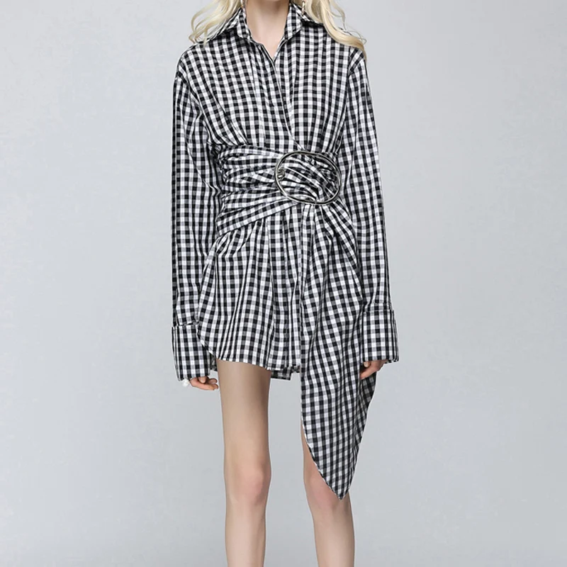 Высокое качество новейшая мода 2017 дизайнерское платье женское с длинным рукавом