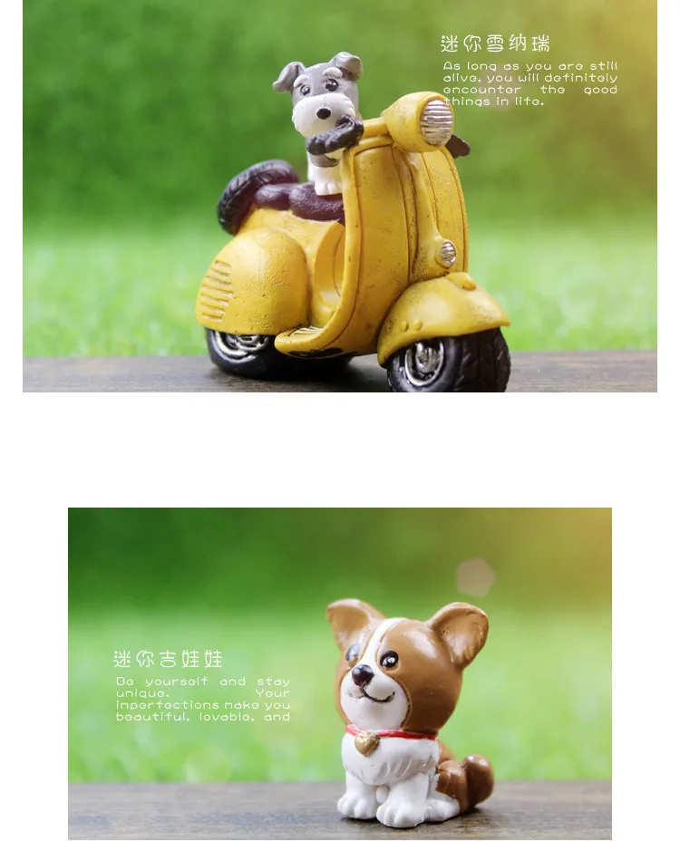 16 дизайнов мини собаки хаски корги Мопс чау чуу сказочные садовые миниатюрные