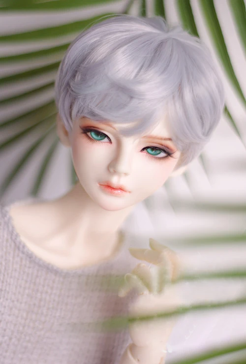 Парики для кукол BJD фиолетовые серые короткие волосы парики 1/3 1/4 1/6 1/8 DD SD MSD YOSD из