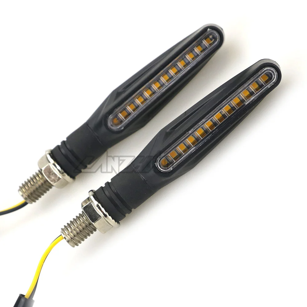 Указатели поворота для мотоцикла 2 пары светодиодные фонари с мерцанием текущей