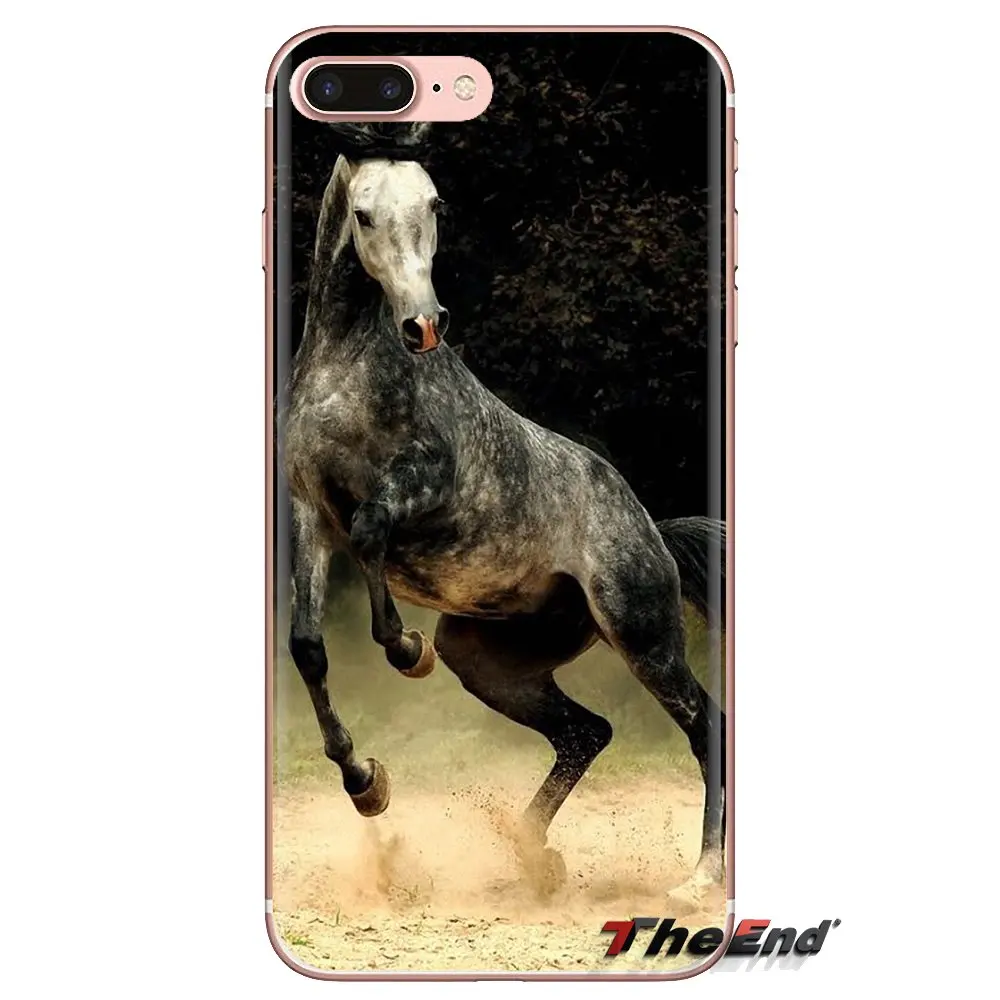 Running Dappled Horse Art Soft Transparent Cases Covers For Xiaomi Redmi 4A S2 Note 3 3S 4 4X 5 Plus 6 7 6A Pro Pocophone F1 |