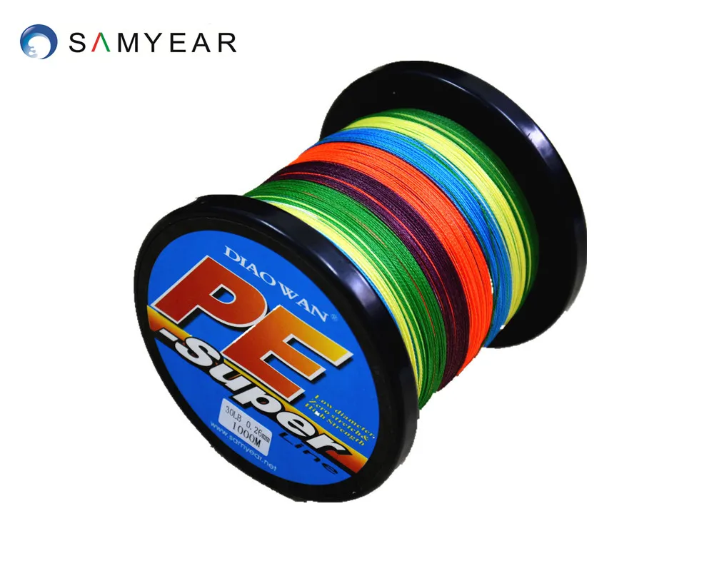 multicolor Большая скидка в ограниченное время 100 м 8 ткет 10-300LB крепкая ПЭ оплетка леска для морской рыбалки/Озеро Рыбалка DIAOWAN - Цвет: multicolor