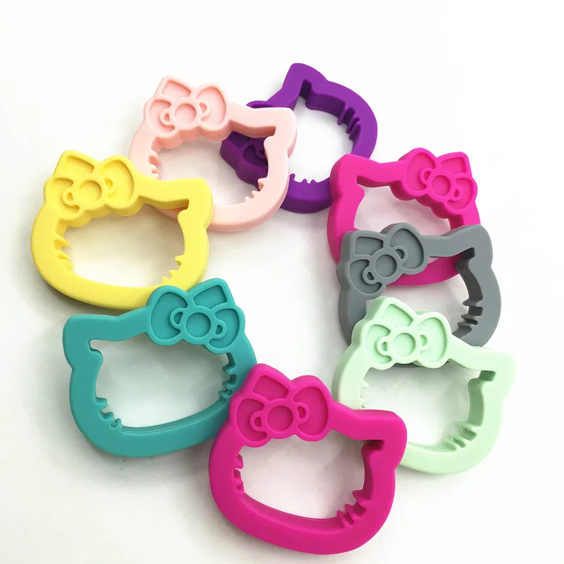 Силиконовый Прорезыватель для зубов 10 шт./Лот ожерелье с кулоном безопасно детей