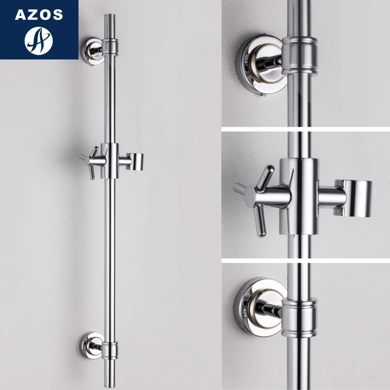 Azos душевой стержень из латуни хромированный поворотный кронштейн для подъема и