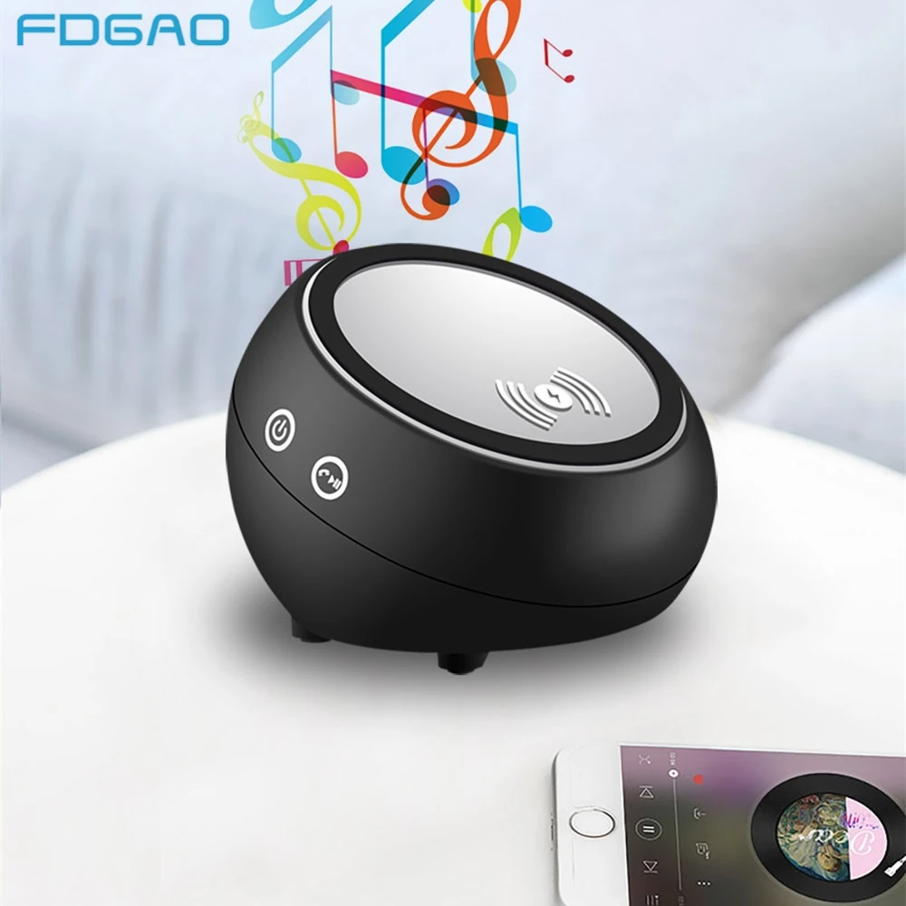 Беспроводное быстрое зарядное устройство FDGAO 3 в 1 Qi колонка с Bluetooth Hifi музыкальная