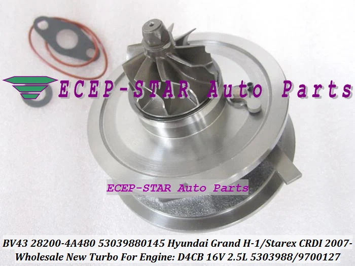 Картридж Turbo CHRA BV43 28200 4A480 53039880145 53039700145 для HYUNDAI H 1 грузоподъемность путешествий 2007
