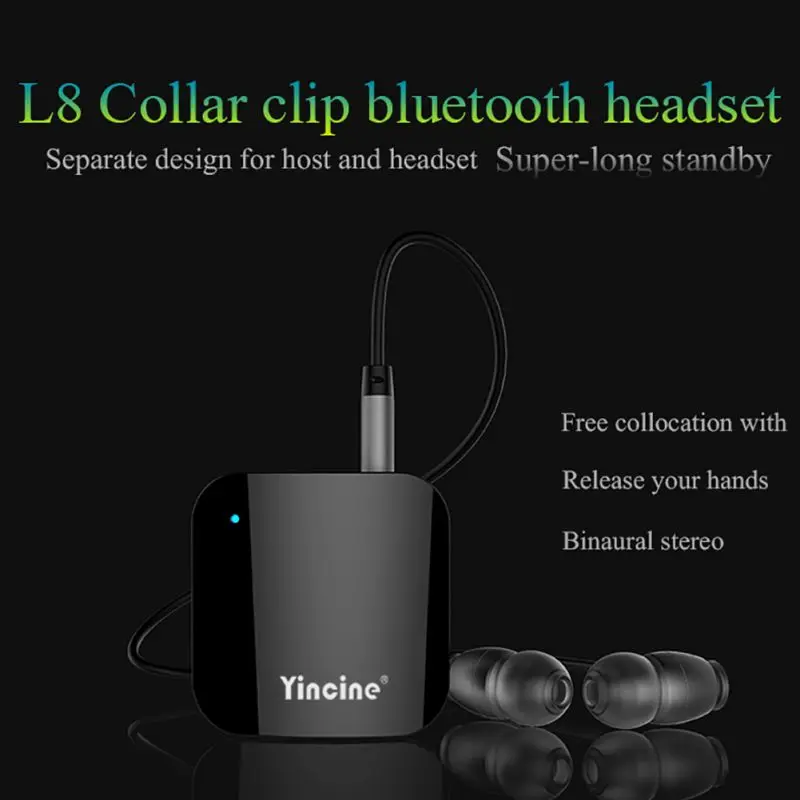L8 Bluetooth наушники портативный автомобильный комплект стерео аудио Музыка 3,5 мм Hands-free адаптер портативный для Bluetooth 4,1 Гарнитура