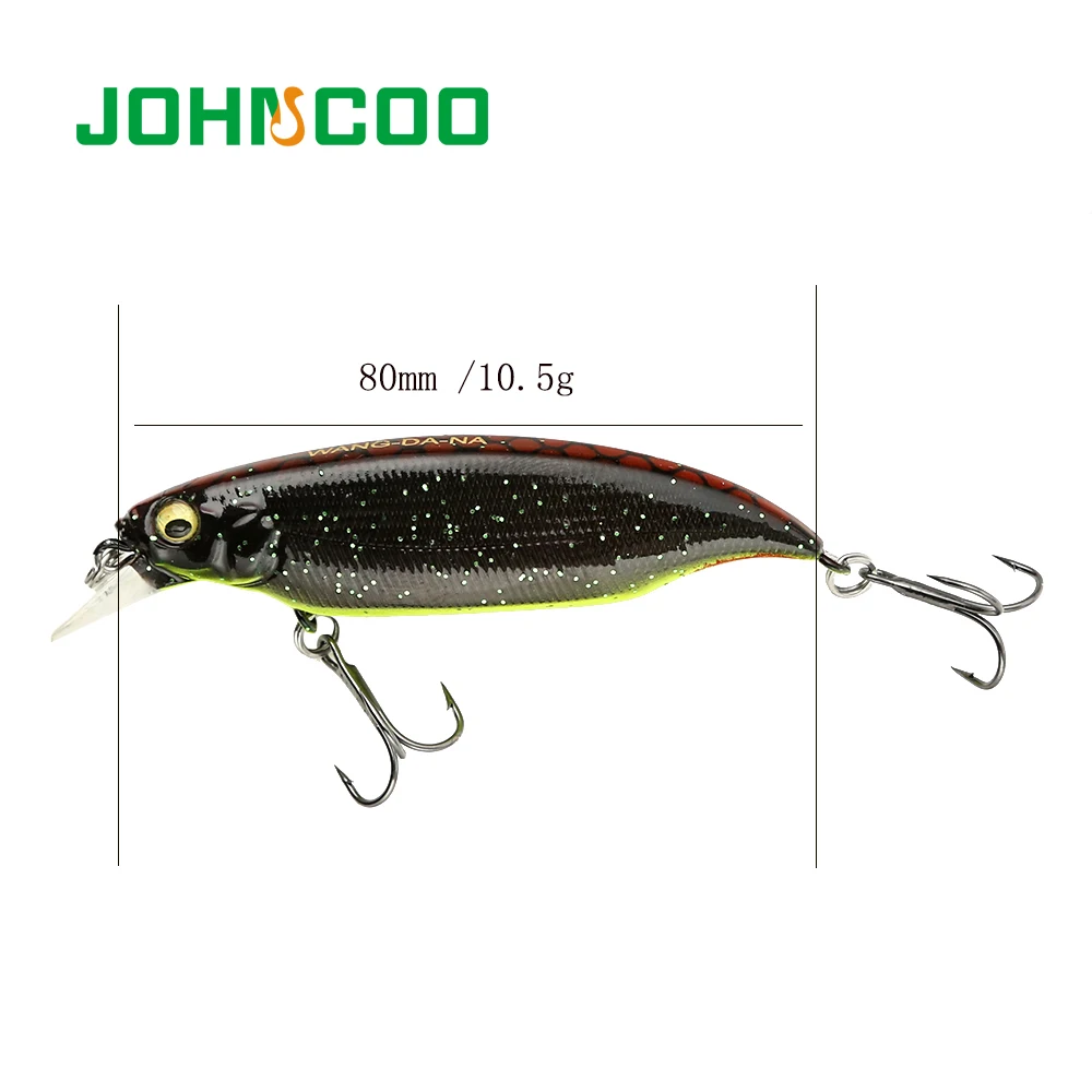 1pc Hard Minnow Fishing Lure Bait 80mm 10.5g Lifelike Lures Artificial Make Plastic Wobblers Tackle | Спорт и развлечения