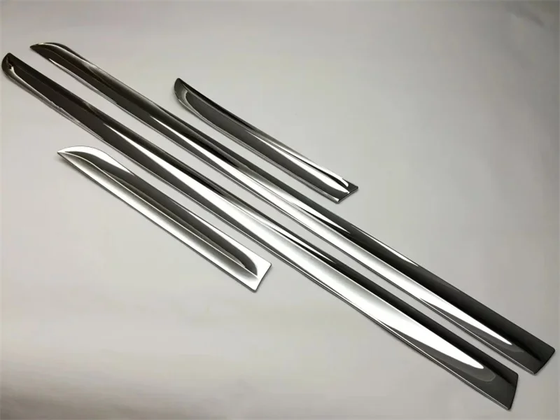 Original Chrome Боковой двери литье тела Накладка для Toyota Land Cruiser Prado FJ 150 2010- автомобильные аксессуары для укладки 4 шт./компл - Цвет: Original Chrome