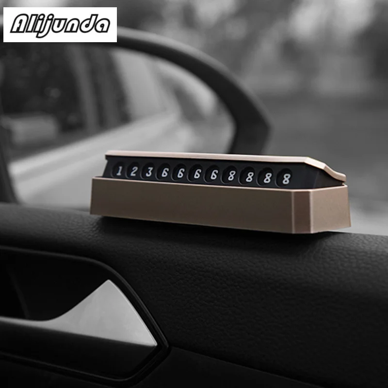 

Car Temporary Card Parking Lot Mobile Number Card for Ford Focus Fusion Escort Kuga Ecosport Fiesta Falcon EDGE/Explorer