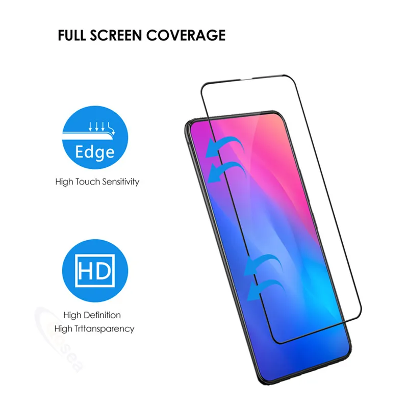 Qosea для Vivo V15 Pro Экран протектор ультра-тонкая прозрачная Взрывозащищенная